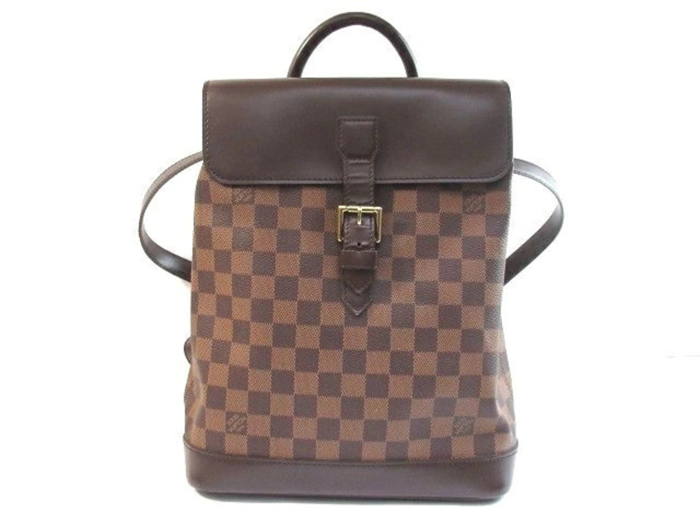 Louis Vuitton Backpack Damier Soho Bag Brown